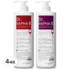 Dr.RAPHA-R 紅方頭皮護理健髮洗髮精 1L+蛋白質健髮護髮素 1L, 4套