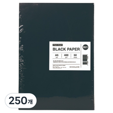 PaperAngel 많이 두꺼운 종이 A5 블랙 400g, 250개