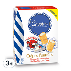 Gabette Mini Crepe The Wrapping Cow Cheese Snack, 60g, 3個