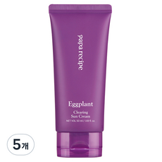 파파레서피 가지 클리어링 선 크림 SPF50+ PA++++, 50ml, 5개