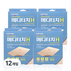 일동제약 메디터치H 잘라쓰는타입 접착보습밴드, 12개