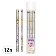 迪士尼 ufufy 2b大六角鉛筆3件組, 12支