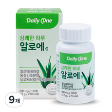데일리원 상쾌한 하루 알로에 정, 72g, 9개