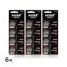 힘 코인건전지 CR2032, 4개입, 6개