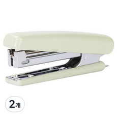 deLi 得力 除釘粉彩色迷你釘書機, 2個, 粉綠色