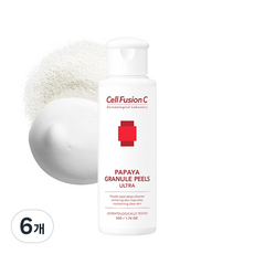 셀퓨전씨 파파야 그레뉼 필스 울트라 클렌징 파우더, 50g, 6개