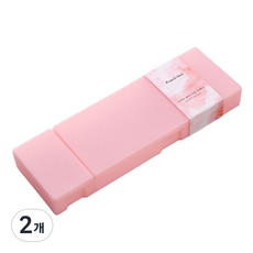 Jiaini 感性簡約分隔筆盒, 2個, 粉紅色