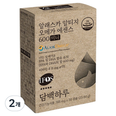 Danbaekharu 阿拉斯加 rTG Omega 精華 600 迷你, 30錠, 2個