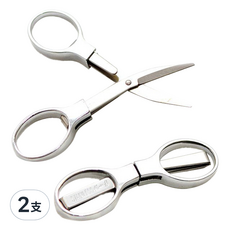 張小泉 高碳不鏽鋼迷你旅行剪刀 8字剪, 2支