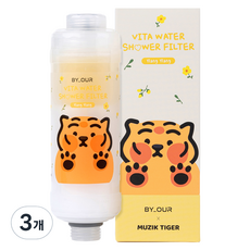 바이아우어 무직타이거 더 안심 비타민 샤워필터, 3개, 일랑일랑