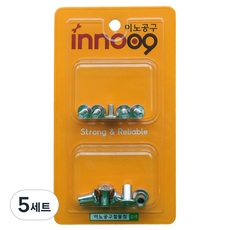Innotime 家具用組裝螺栓 5入 + 螺帽 5入 組 NIT800, 5套
