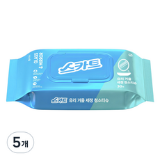 스카트 유리 거울 세정 청소티슈, 5개