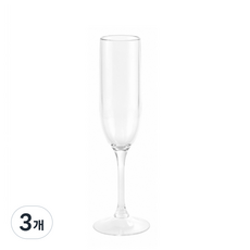 바이굿즈 PC 초고강도 플라스틱 샴페인잔, 210ml, 3개