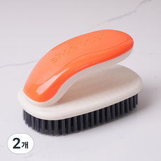 運動鞋 服飾 清潔刷 鞋刷 多用途刷, 橘色, 2個