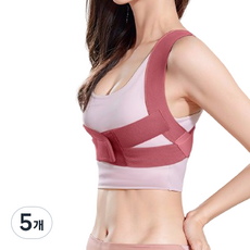 써뉴즈 체형 바른 자세 밴드 핑크, 5개