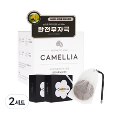 山茶花諾麗皂 100g 2片+氣泡網套組, 2組