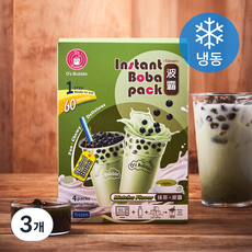 오스버블 인스턴트 보바팩 버블티 말차맛 4개입 (냉동), 260g, 3개