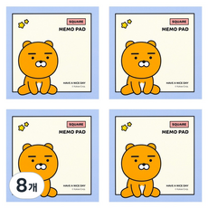 KAKAO FRIENDS 方形便條紙, 80張, 8個, 萊恩