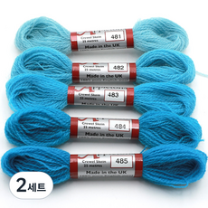 Joy十字繡Apple Tone羊毛紗 5種組, 2組, 481, 482, 483, 484, 485