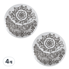 Beauty Pop 冬季版圓形美甲印花板, 20, 4個