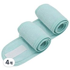 클레어라 남여공용 찍찍이 세안밴드, 스카이블루, 4개