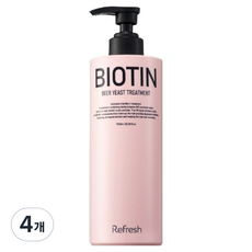 清爽生物素啤酒酵母護髮素, 4個, 750ml