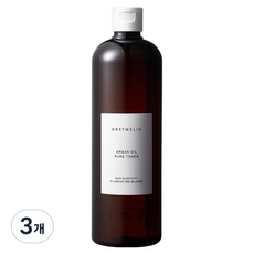 그레이멜린 아르간 오일 대용량 퓨어 탄력 수분 토너, 3개, 500ml