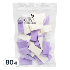 Velotti 大容量彩妝生動楔形粉撲, 隨機出貨, 80個