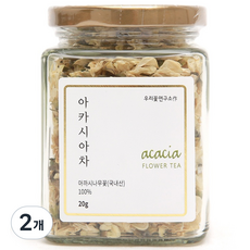 우리꽃연구소 아카시아꽃차 라지, 20g, 2개, 1개입