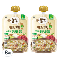 아이꼬야 맘스쿠킹 12개월부터, 100g, 8개, 소고기 된장전골 진밥