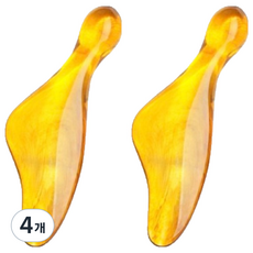 Baummiru 便攜式刮痧板, 4個, 棕色