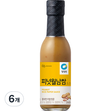대상 청정원 피넛월남쌈 소스, 240g, 6개