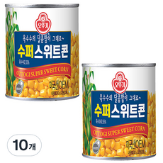 오뚜기 수퍼스위트콘 무가당, 340g, 10개