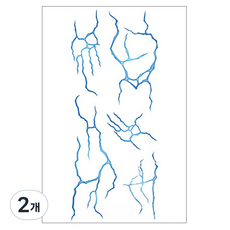 젤루나 핏줄 야광 바디 타투 스티커, 2개, T-393