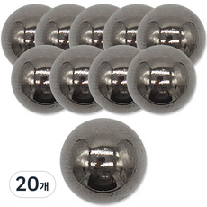 Button King 東大門鈕扣王 半圓形鈕扣 13mm, 黑鎳, 20個