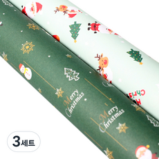 野餐屋包裝紙 聖誕老人與魯道夫 5入+聖誕老人村莊 5入, 混色, 3組