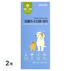 씨엠지제약 반려동물 오메가3 더마 져키 5p, 2개, 160g, 사슴고기