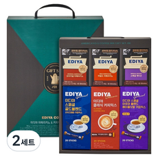 EDIYA COFFEE 美式咖啡即溶包禮盒1號, 美式咖啡3種 + 即溶咖啡3種, 2套
