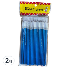 Bellian 微細毛筆刷 0.6cm 0號 100入, S, 2個