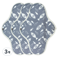 WIZLLY 防水棉衛生棉 迷彩灰, 大型, 3入, 9個