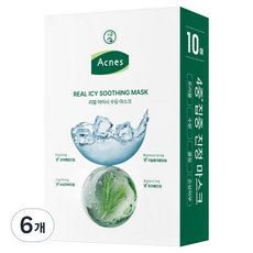 MENTHOLATUM 曼秀雷敦 Acnes 真實冰感舒緩面膜, 10入, 6個