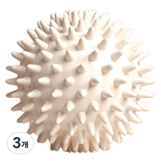 伸展用筋絡按摩球 刺蝟型, 3個, 象牙白