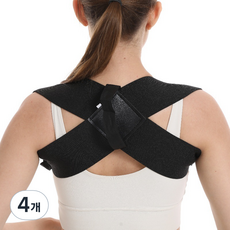 쭈비니네 통기성 좋은 어깨밴드 블랙, 4개