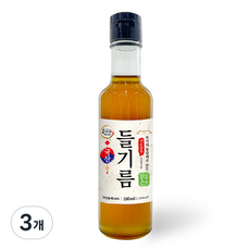 BokineMeokgeori 使用整顆紫蘇籽製成的低溫壓榨溫和風味韓國產清澈紫蘇油, 180ml, 3個