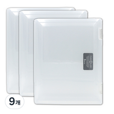 Bfancy 透明文件盒 大 A4, 透明, 9個