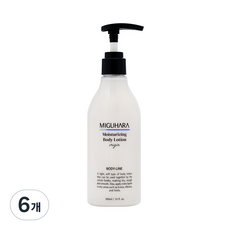 미구하라 모이스처라이징 바디 로션, 300ml, 6개