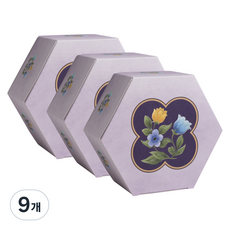 뮤니드 그레이스 고운 물이 들다 육각 상자, 9개, 화정원