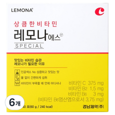 레모나 에스산 비타민C 40p, 60g, 6개