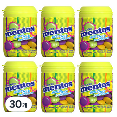 mentos 曼陀珠 酸味混合桶裝, 120g, 30個