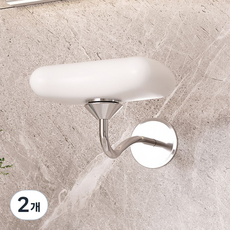 hillo 이지 304 스테인리스 키다리 자석 비누 홀더, 실버, 2개